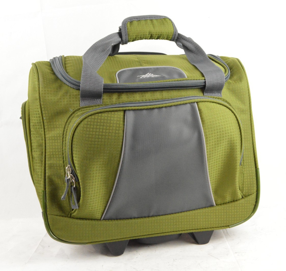 High Sierra EL Series 16" Rolling Carry On Computer Tote Bag Olive Green EL107